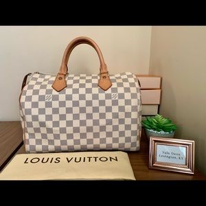 Louis Vuitton Speedy 30 Damier Azur